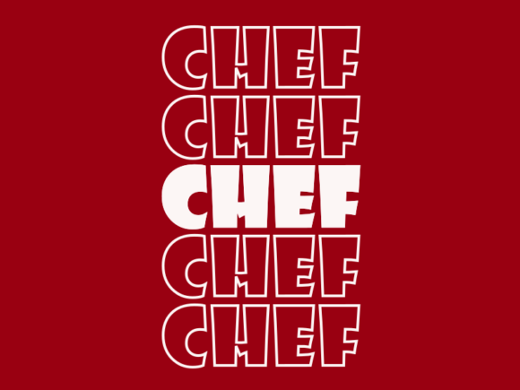 Chef Svg Cut File Graphics for Print Templates