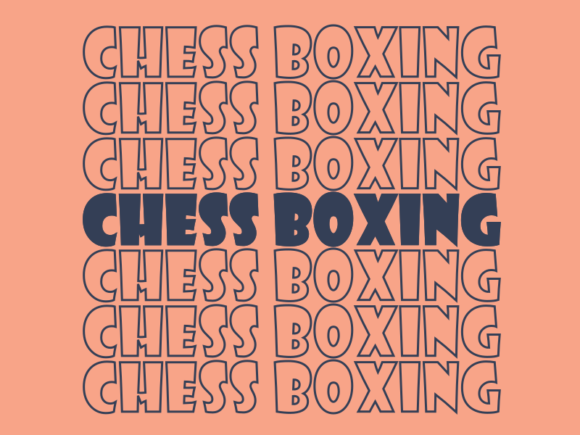 Chess Boxing Svg Cut File Graphics