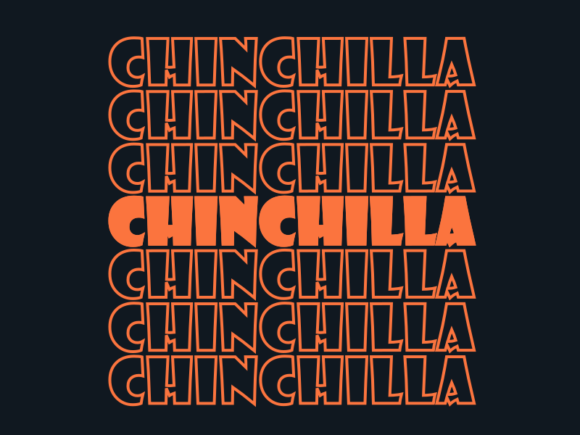 Chinchilla Svg Cut File Graphics for Print Templates