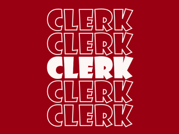 Clerk Svg Cut File Graphics for Print Templates