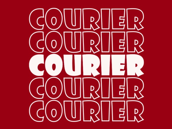 Courier Svg Cut File for Print Templates and Graphics