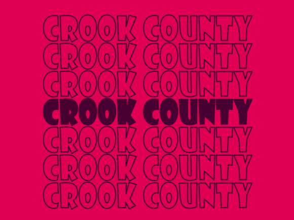 Crook County Svg Cut File Graphics for Print Templates