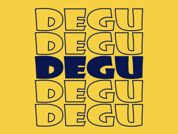 Degu Svg Cut File Graphics for Print Templates