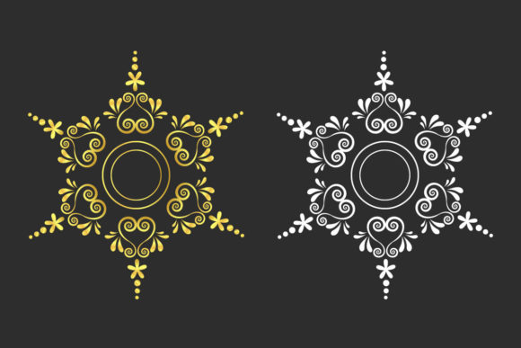 Hand Drew Luxury Mandala Art Graphics for Print Templates