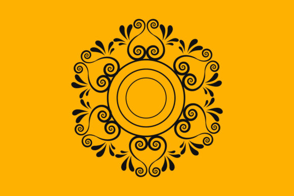 Hand Drew Mandala Art and Ornaments Graphics for Print Templates