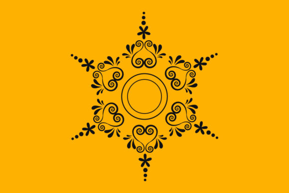Mandala Pattern Graphics for Print Templates