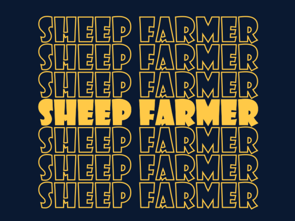 Sheep Farmer Svg Cut File Graphics for Print Templates