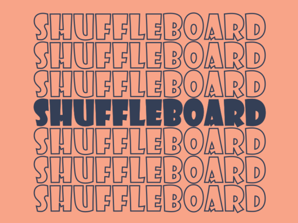 Shuffleboard Graphics for Print Templates