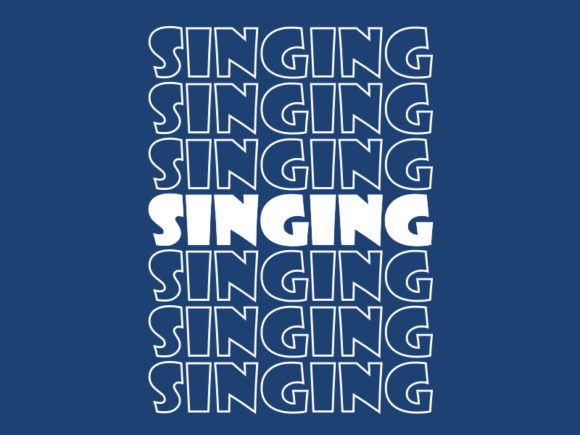 Singing Svg Cut File: A Graphic for Print Templates