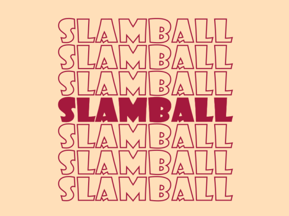 Slamball Svg Cut File Graphics for Print Templates