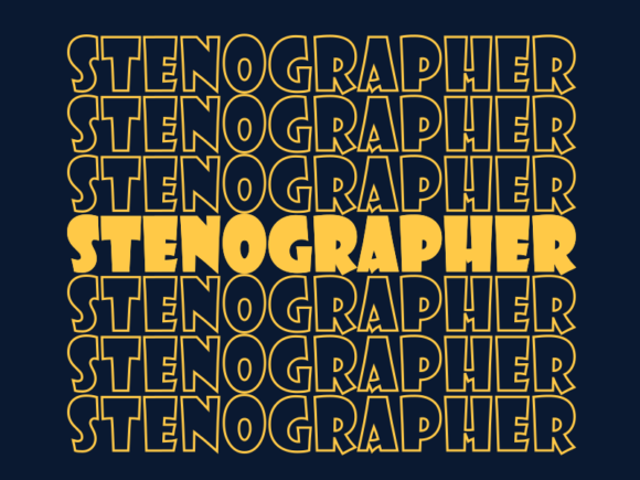 Stenographer Svg Cut File: A Graphic for Modern Print Templates