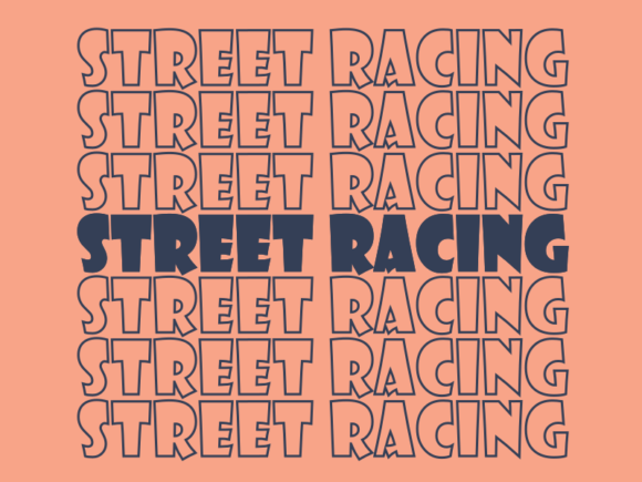 Street Racing Svg Cut File: A Graphic Design Asset for Modern Content