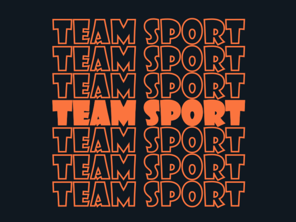Team Sport Svg Cut File: A Graphic Design Asset for Modern Content