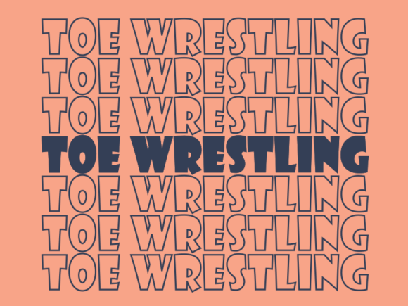 Toe Wrestling Svg Cut File Graphics for Print Templates