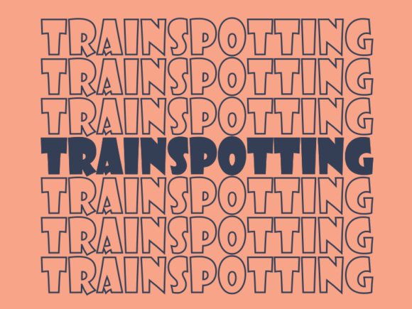 Trainspotting Svg Cut File: A Graphic for Print Templates