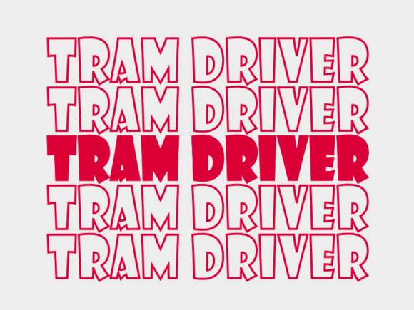 Tram Driver Svg Cut File: A Graphic for Modern Web Design
