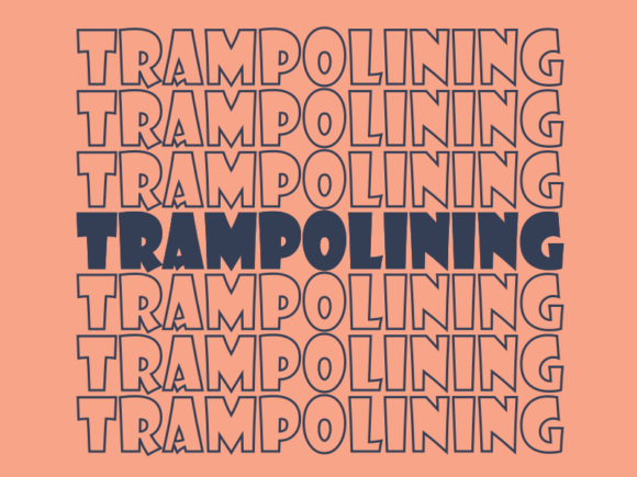 Trampolining Svg Cut File Graphics for Print Templates