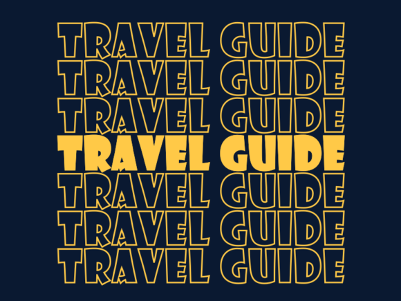 Travel Guide Svg Cut File for Modern Print Templates