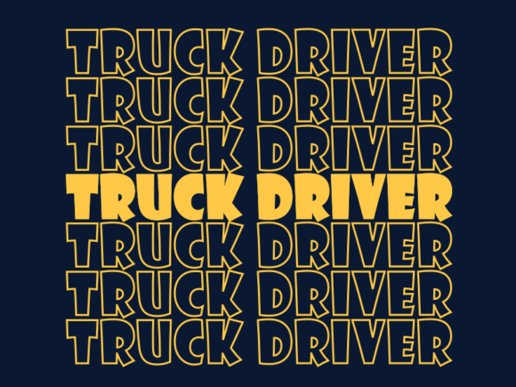 Truck Driver Svg Cut File Graphics for Print Templates