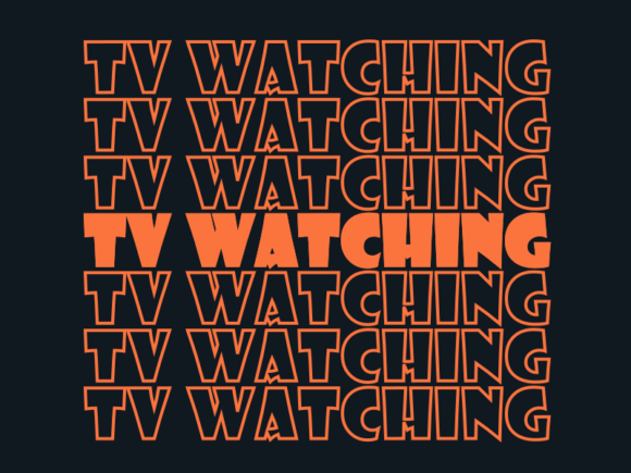 Tv Watching Svg Cut File for Modern Branding