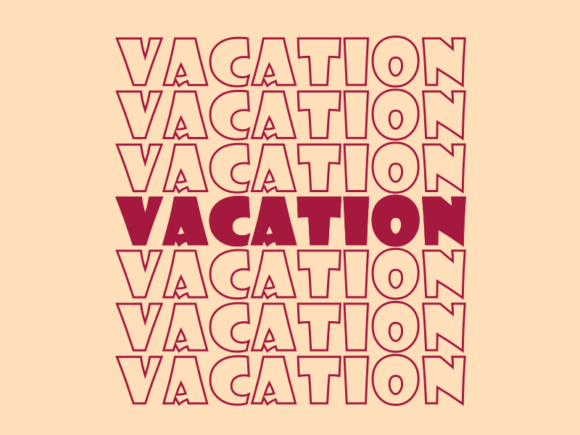 Vacation Graphics for Print Templates