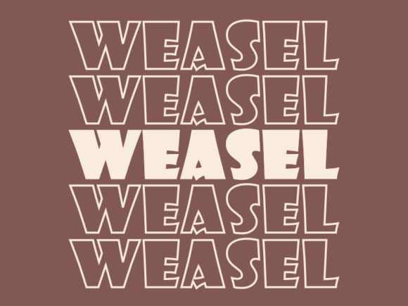 Weasel Svg Cut File for Print Templates and Graphics