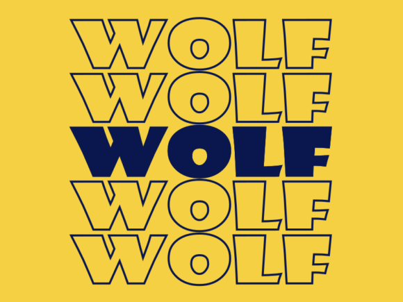 Wolf Svg Cut File Graphics for Print Templates